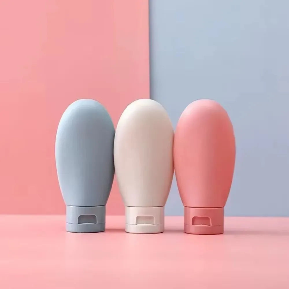 Portable Lotion Container Pack of 3 - Refillable Bottles - Clarify.pk