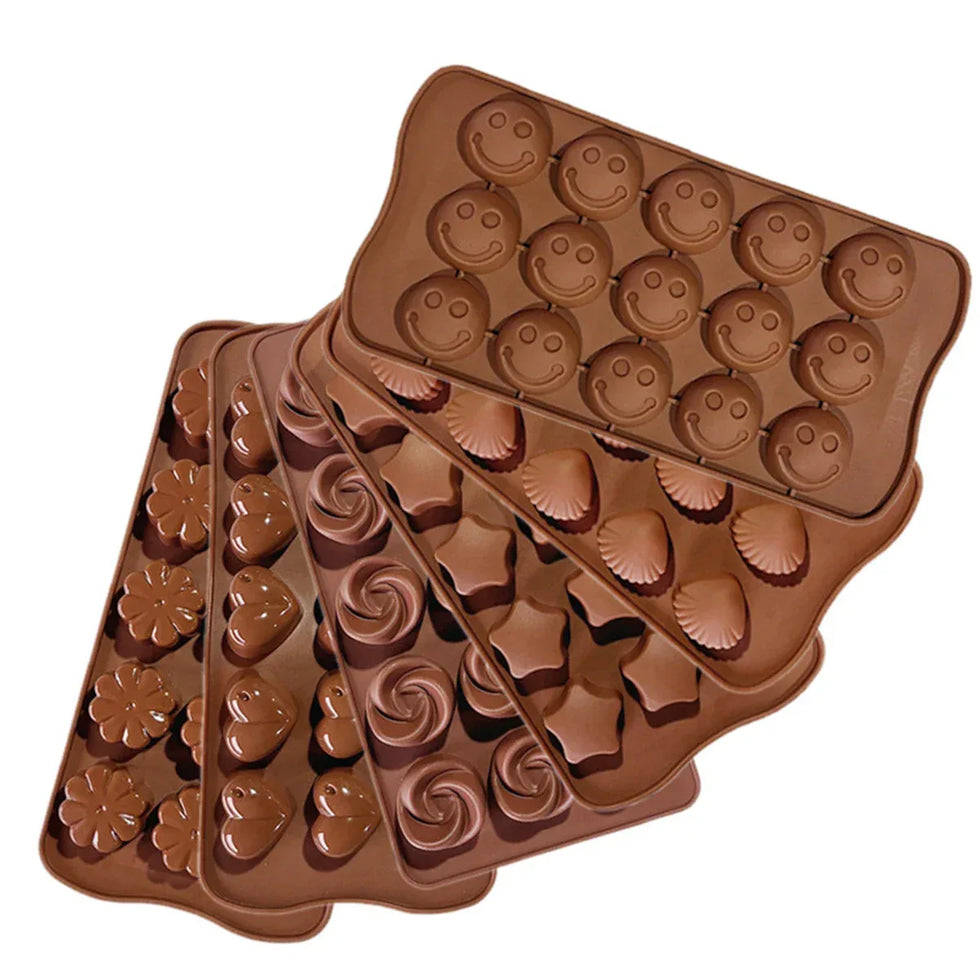 Silicone Chocolate Mold Flexible (Random design) - Clarify.pk