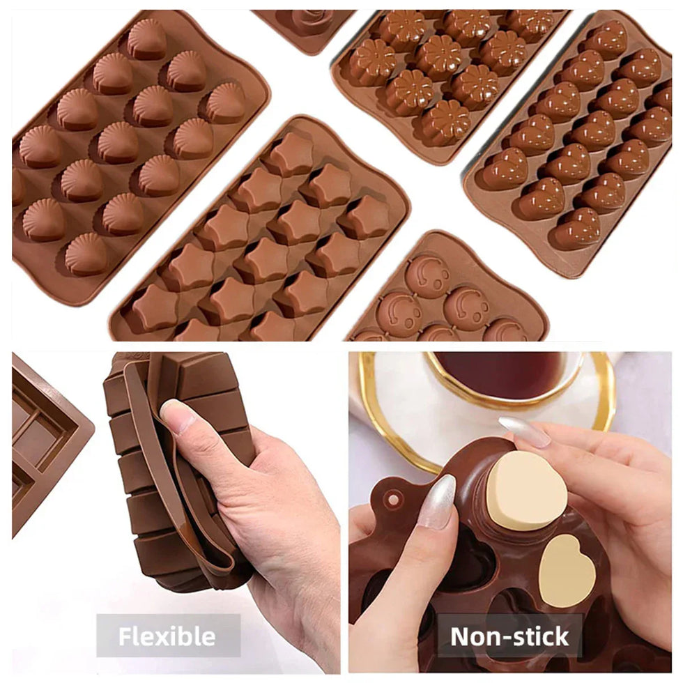 Silicone Chocolate Mold Flexible (Random design)