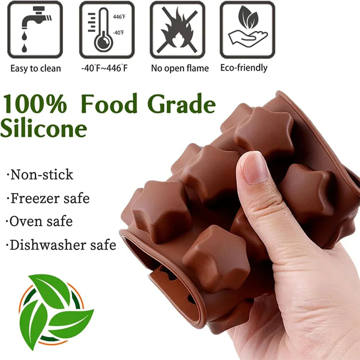 Silicone Chocolate Mold Flexible (Random design) - Clarify.pk
