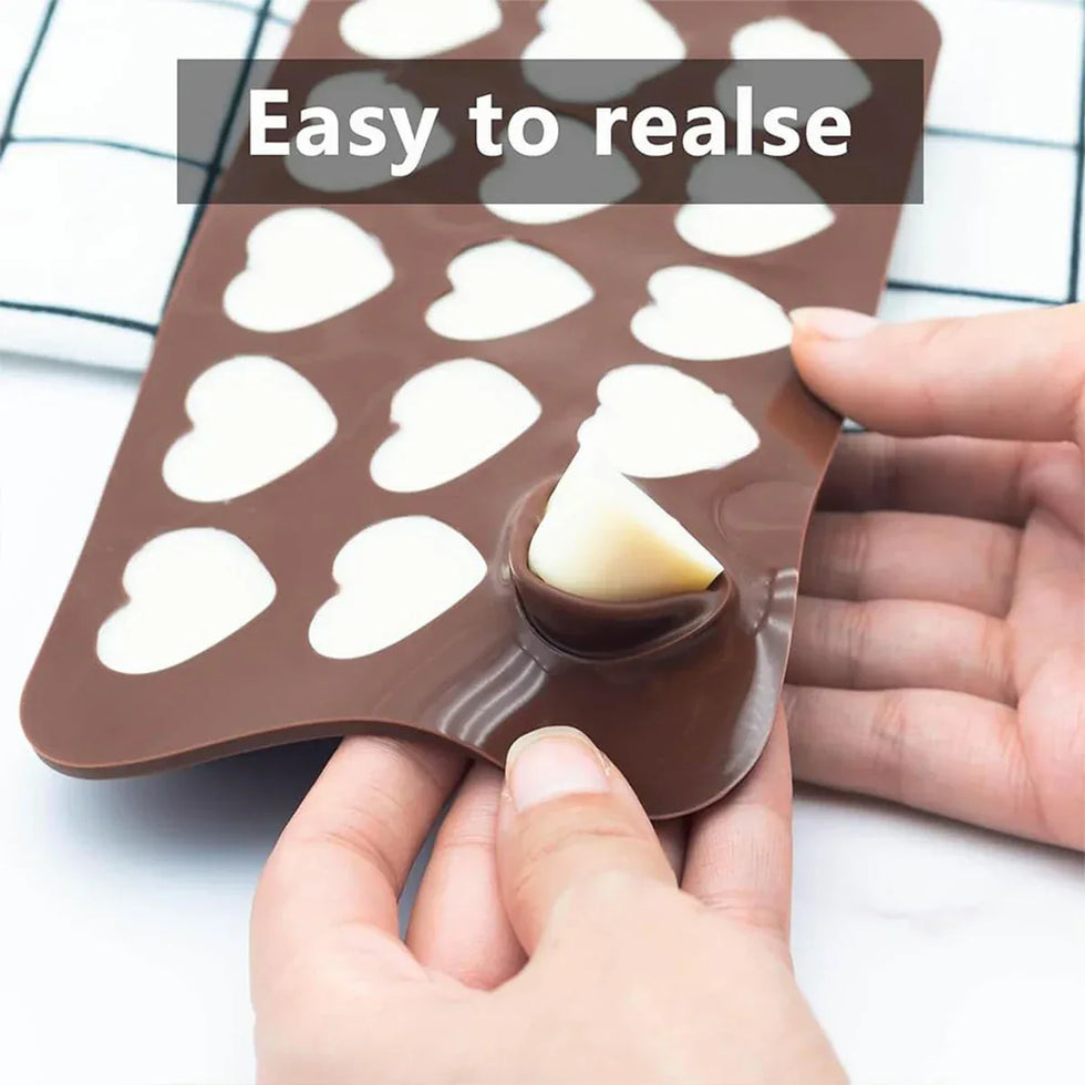 Silicone Chocolate Mold Flexible (Random design) - Clarify.pk