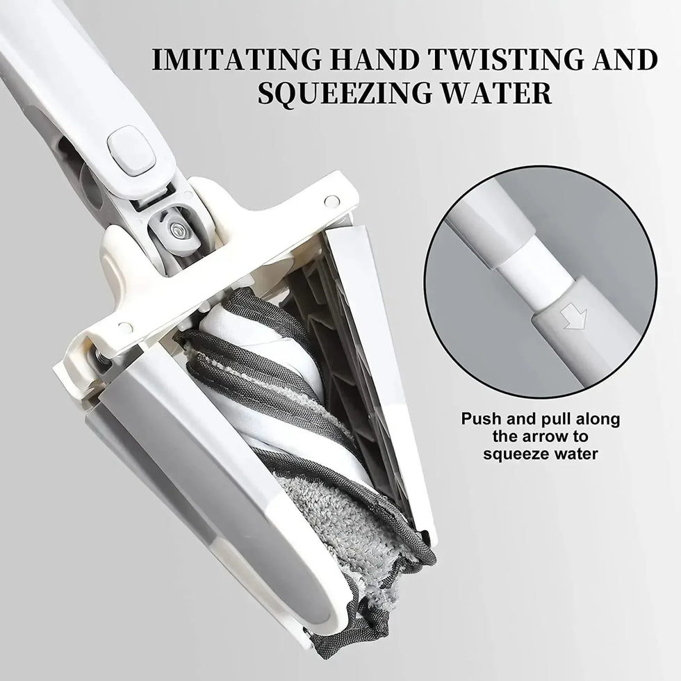 X Type Flat Floor Mop - Flexible, Easy Clean - Clarify.pk