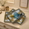 Modern Ginkgo Leaf 3-Piece Fibre Tray Set