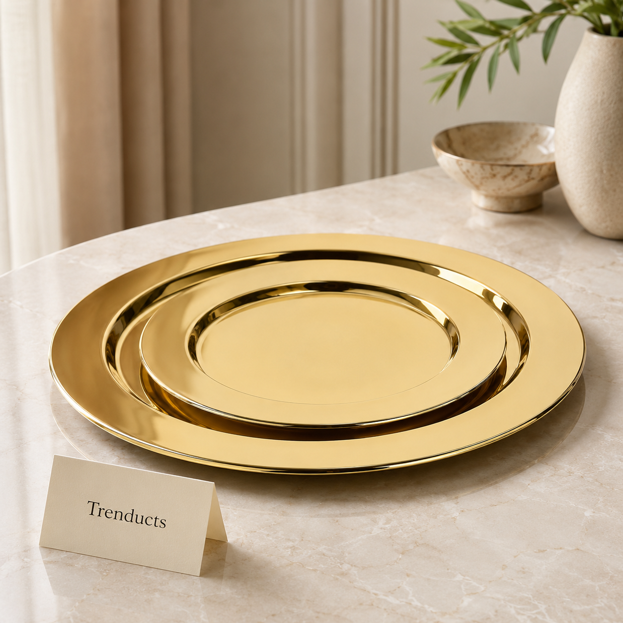 Premium Golden Charger Plate Size Collection