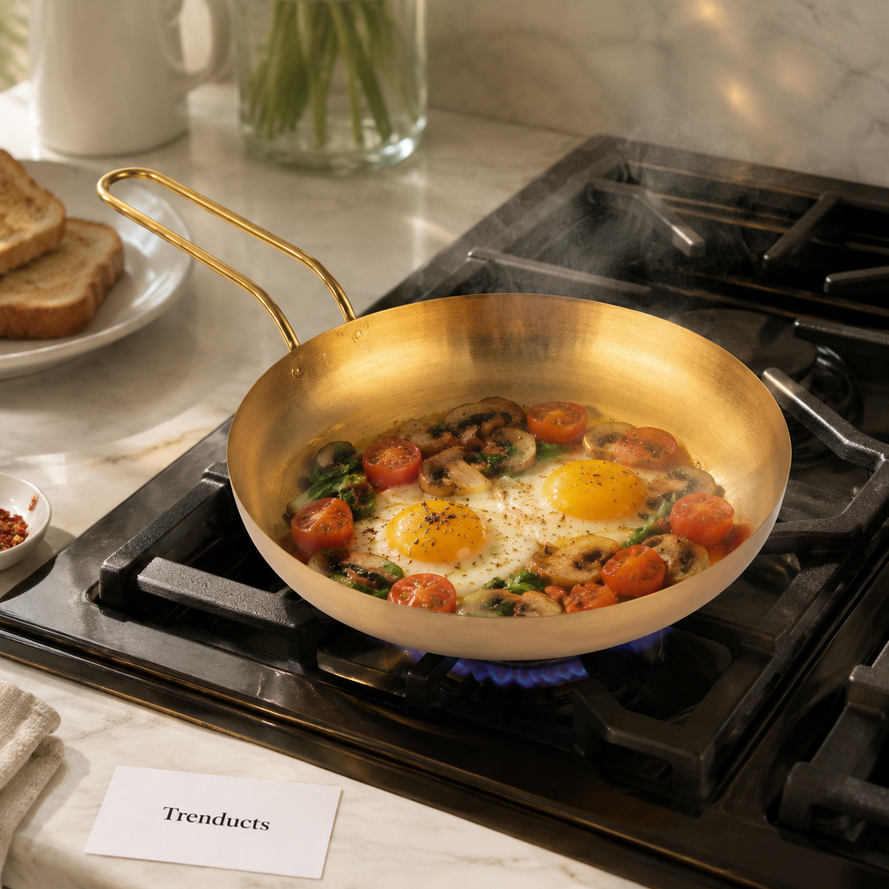 Golden Frypan Style Skillet 22cm
