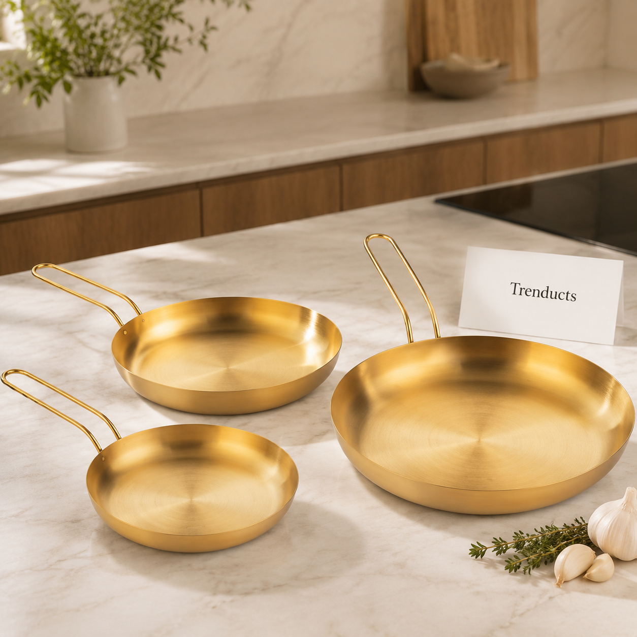 Golden Frypan Style Skillet 22cm