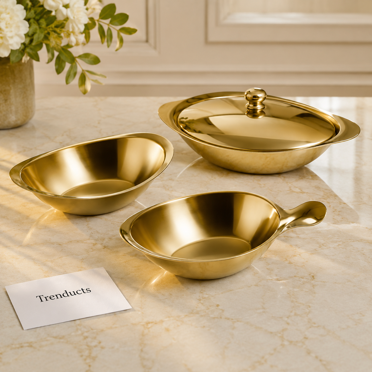 Golden Gravy Serving Bowl Centerpiece