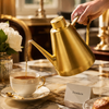 Golden Long Spout Kettle Pot 48oz
