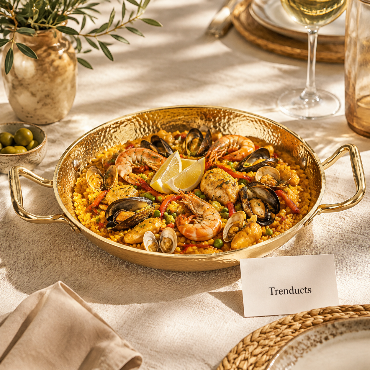 Golden Paella Deep Pan Size Collection