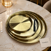 Golden Thali Style Serving Plate Collection