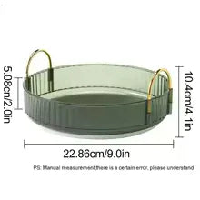 360 Rotating Makeup Organizer with Gold Handles - Clarify.pk