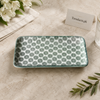 Danny Home Grey Green Pattern Rectangular Plate