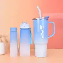 3 Pieces Water Bottle Set - Stylish & Durable - Clarify.pk