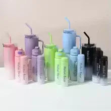 3 Pieces Water Bottle Set - Stylish & Durable - Clarify.pk