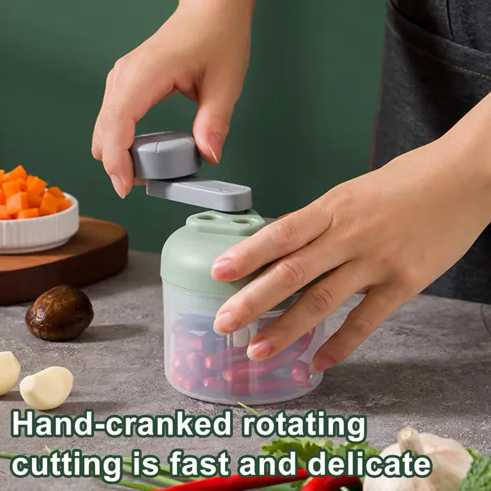 Hand Pulled Manual Chopper Garlic Press