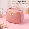 PU Leather Handheld Makeup Wash Bag - Clarify.pk