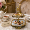 Heart Frame Luxury 2-Tier Glass Platter