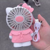 Hello Kitty Handheld Fan - Cute USB Rechargeable - Clarify.pk