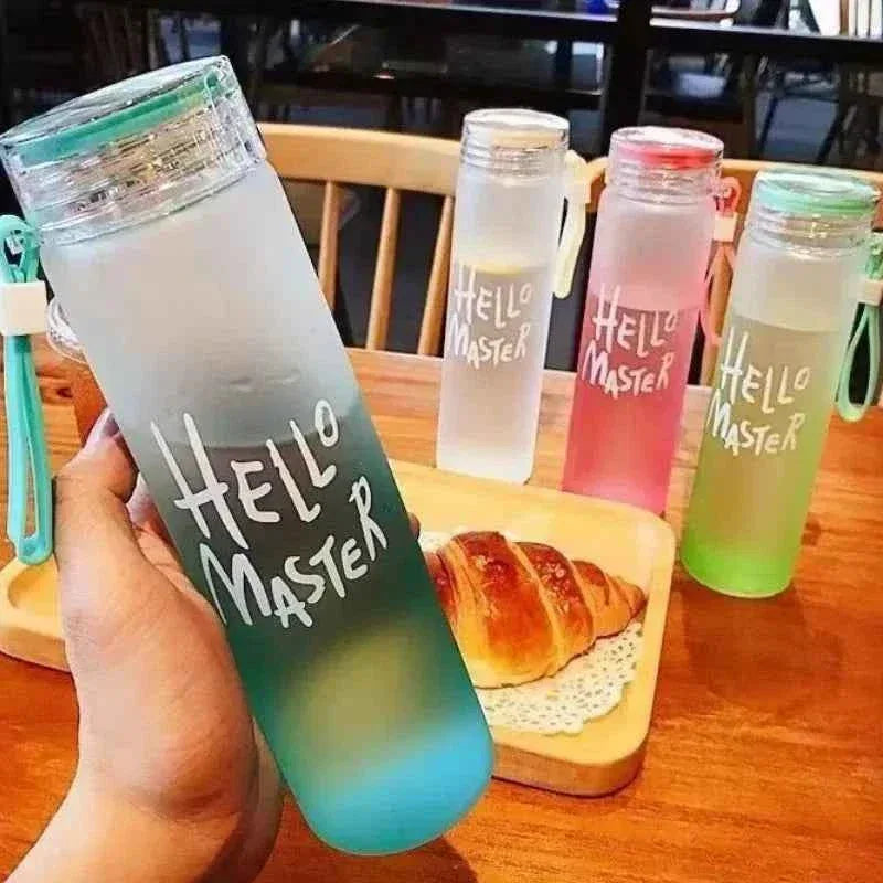 رنگین ڈیزائن کے ساتھ 400ml پانی کی بوتل