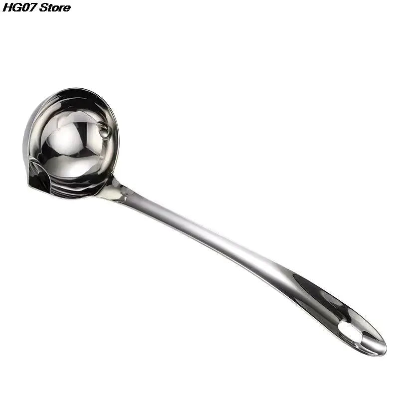 Stainless Steel Oil Separator Spoon - Durable Kitchen Tool