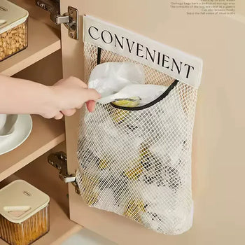 Mesh Cabinet garbage bag dispenser organizer - Clarify.pk
