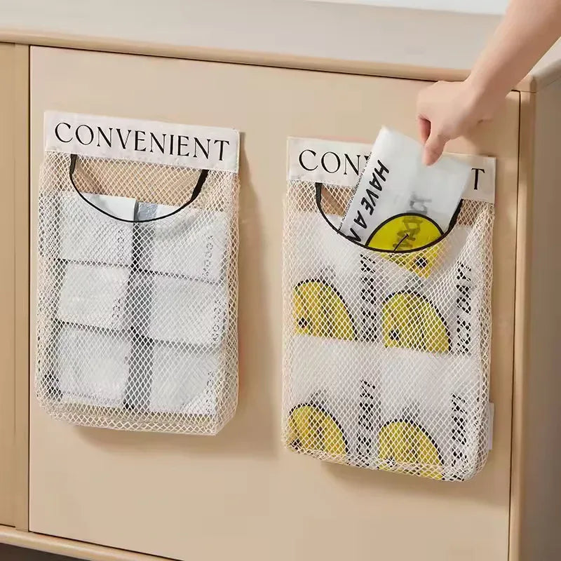 Mesh Cabinet garbage bag dispenser organizer - Clarify.pk