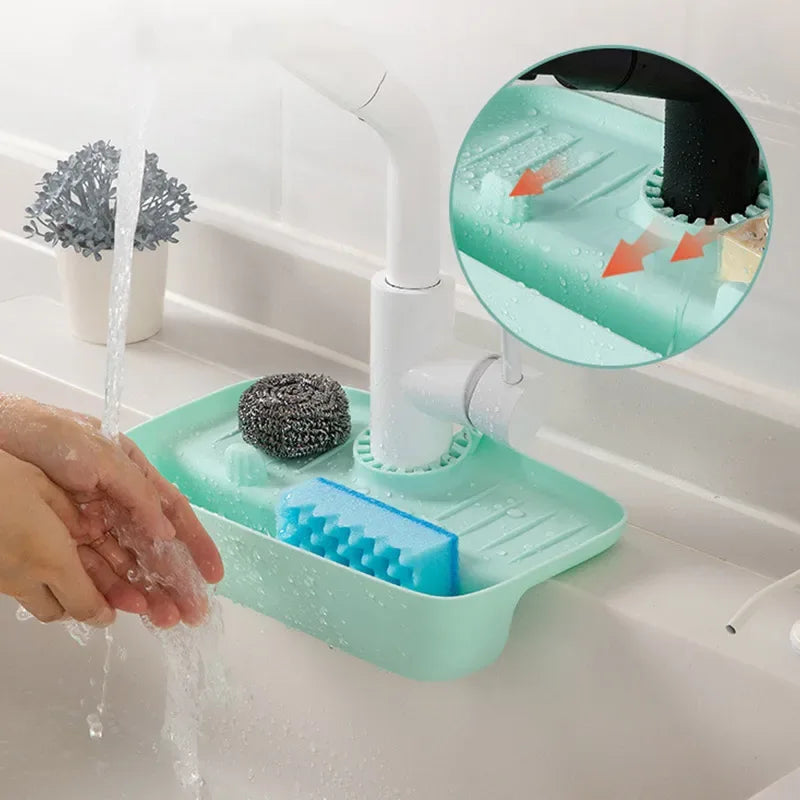 Silicone Faucet Mat with Incline Drainage - Clarify.pk