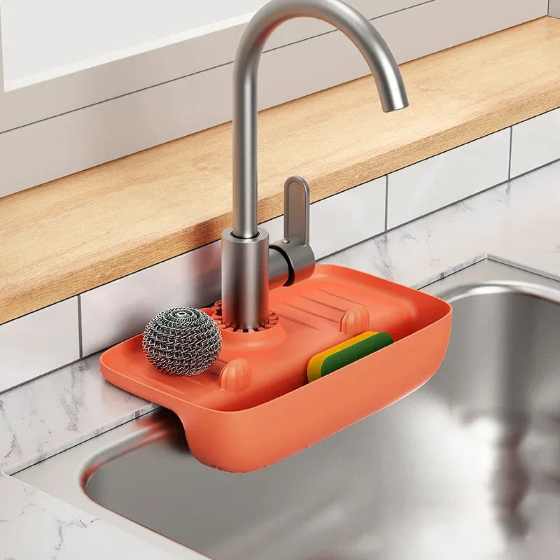 Silicone Faucet Mat with Incline Drainage - Clarify.pk