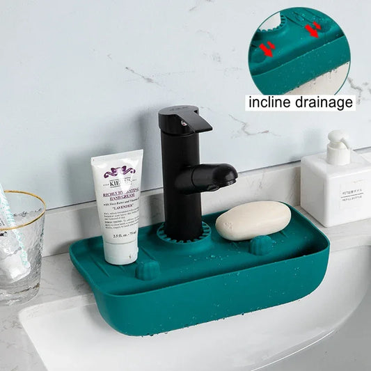 Silicone Faucet Mat with Incline Drainage - Clarify.pk