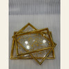Gold Frame Acrylic Tray Set – 3 Pieces