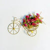 Bicycle Design Wall Basket – Premium Vintage Metal Planter & Storage Riser (Without Flowers)