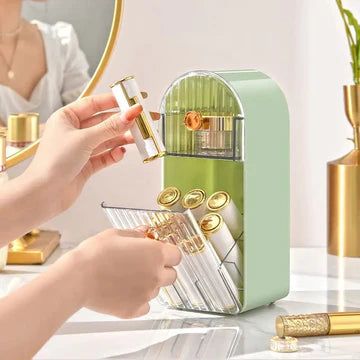 Stackable Makeup & Lipstick Organizer with Dustproof Cover