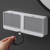 Clam Shell Soap Dish with Drain Tray - Wall Mounted Bar Soap Holder