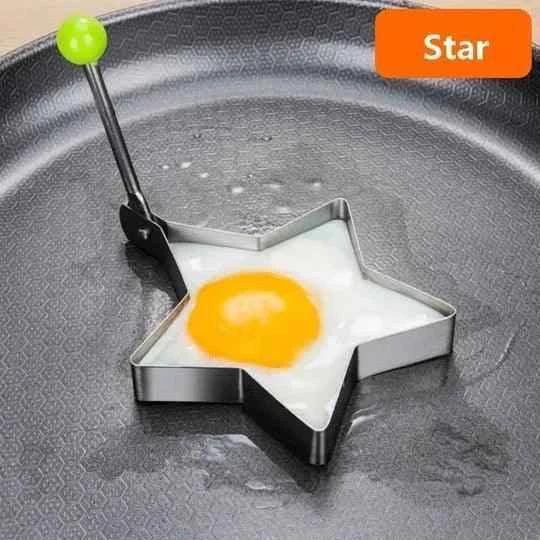 4pcs Stainless Steel Egg Moulds Set for Perfect Shaped Eggs - Clarify.pk