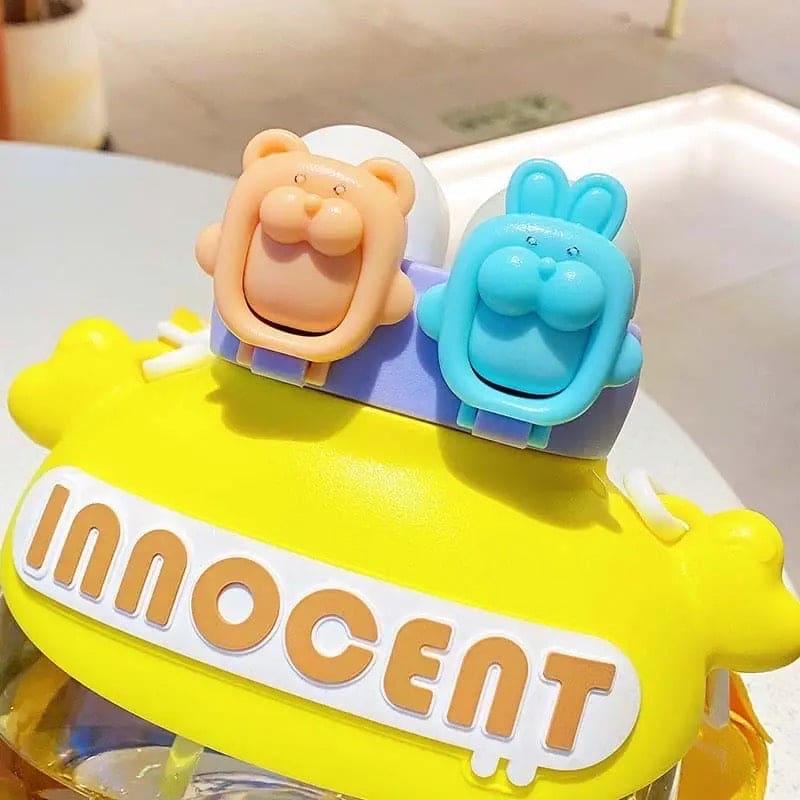 Fun Student Drink Tumbler 1200ml with Straw - Clarify.pk