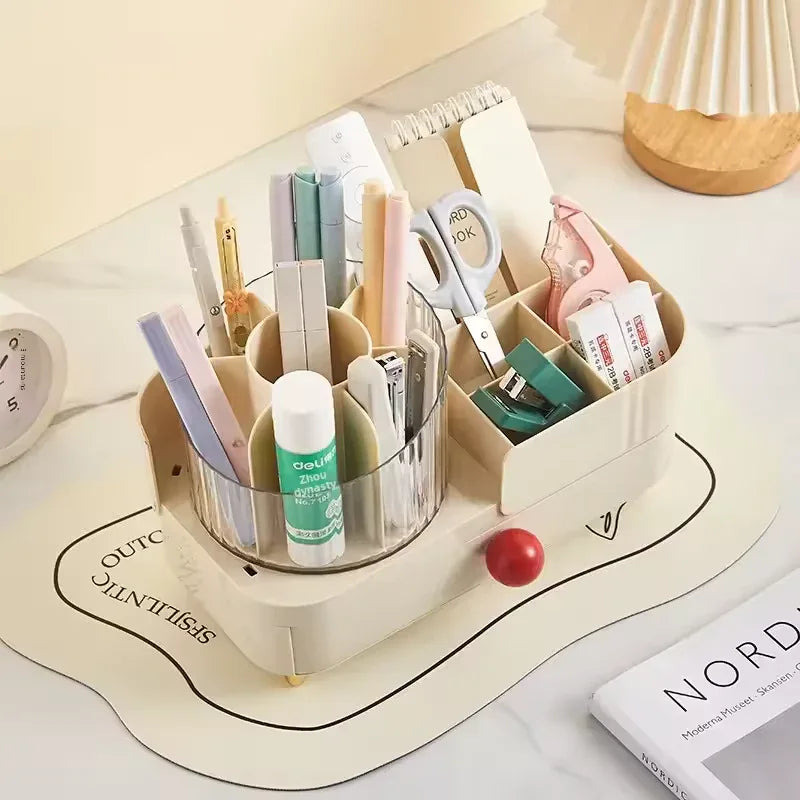 Jewelry and Makeup Organizer Box with Drawer