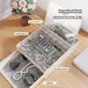 Luxury 2-Tier Jewelry Organizer with Mirror (Premium Quality)