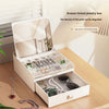 Luxury 2-Tier Jewelry Organizer with Mirror (Premium Quality)