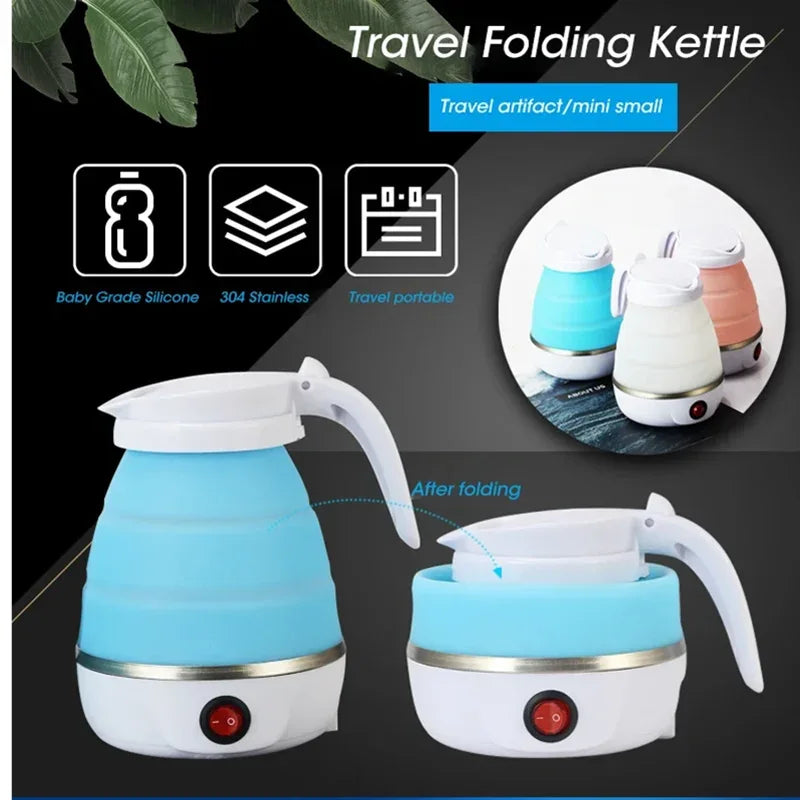 600ml Foldable Electric Kettle - Travel Portable - Clarify.pk