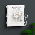 PaperPulse Wall-Mounted Magazine & Book Organizer