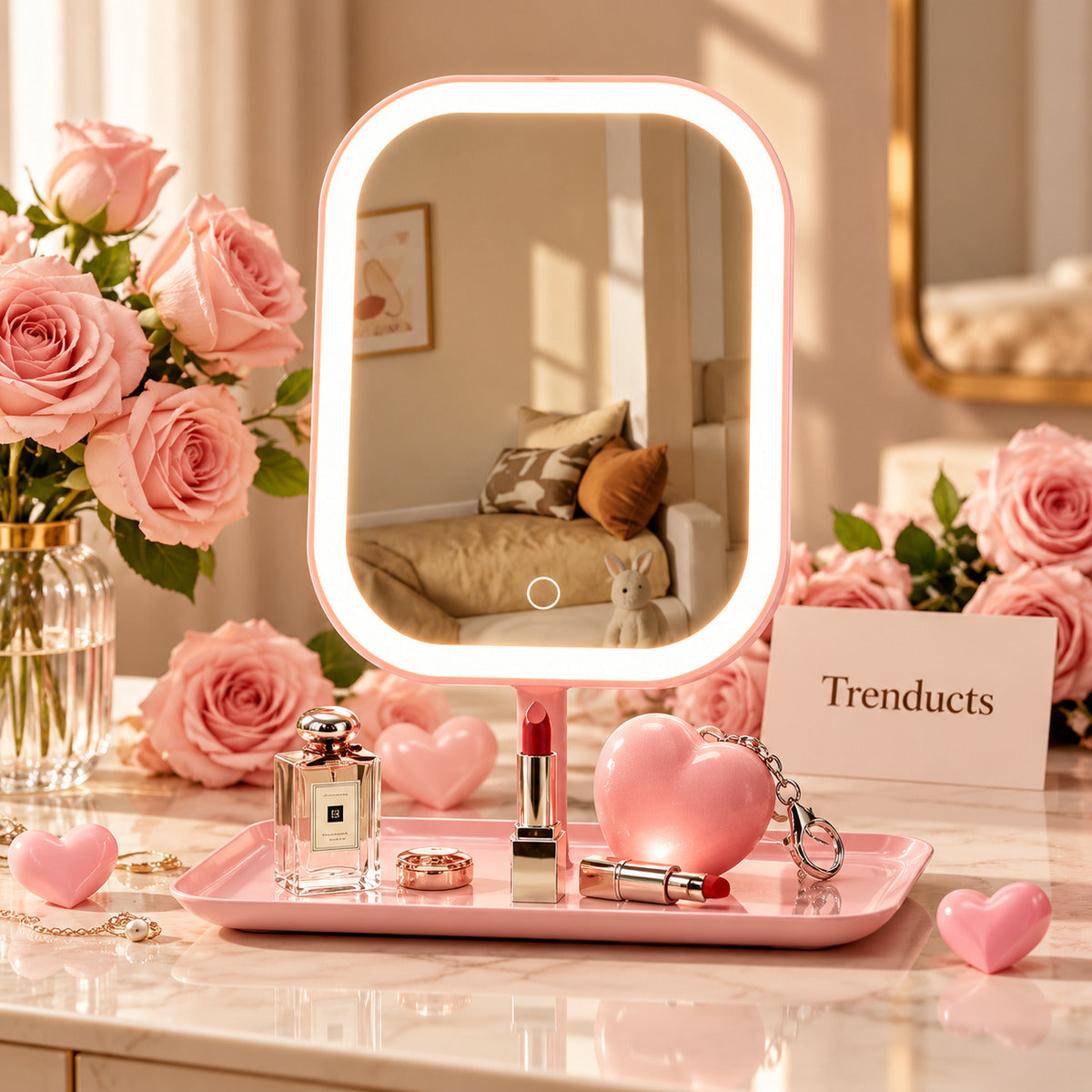 3-Colour LED Makeup Mirror for Vanity & Dressing Table