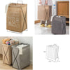 Foldable Laundry Hamper with Metal Frame