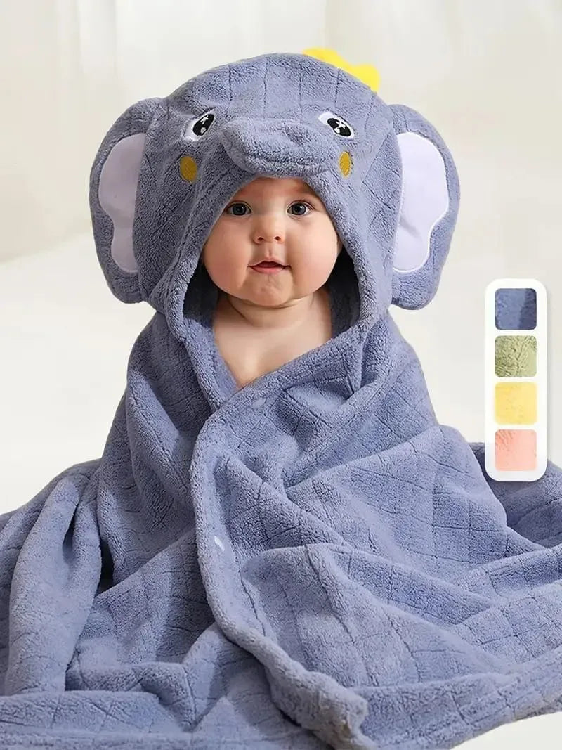 Kids Hooded Bathrobe Animal Design Cozy & Cute - Clarify.pk