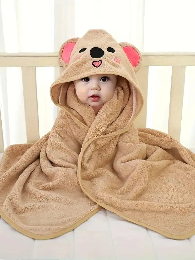 Kids Hooded Bathrobe Animal Design Cozy & Cute - Clarify.pk