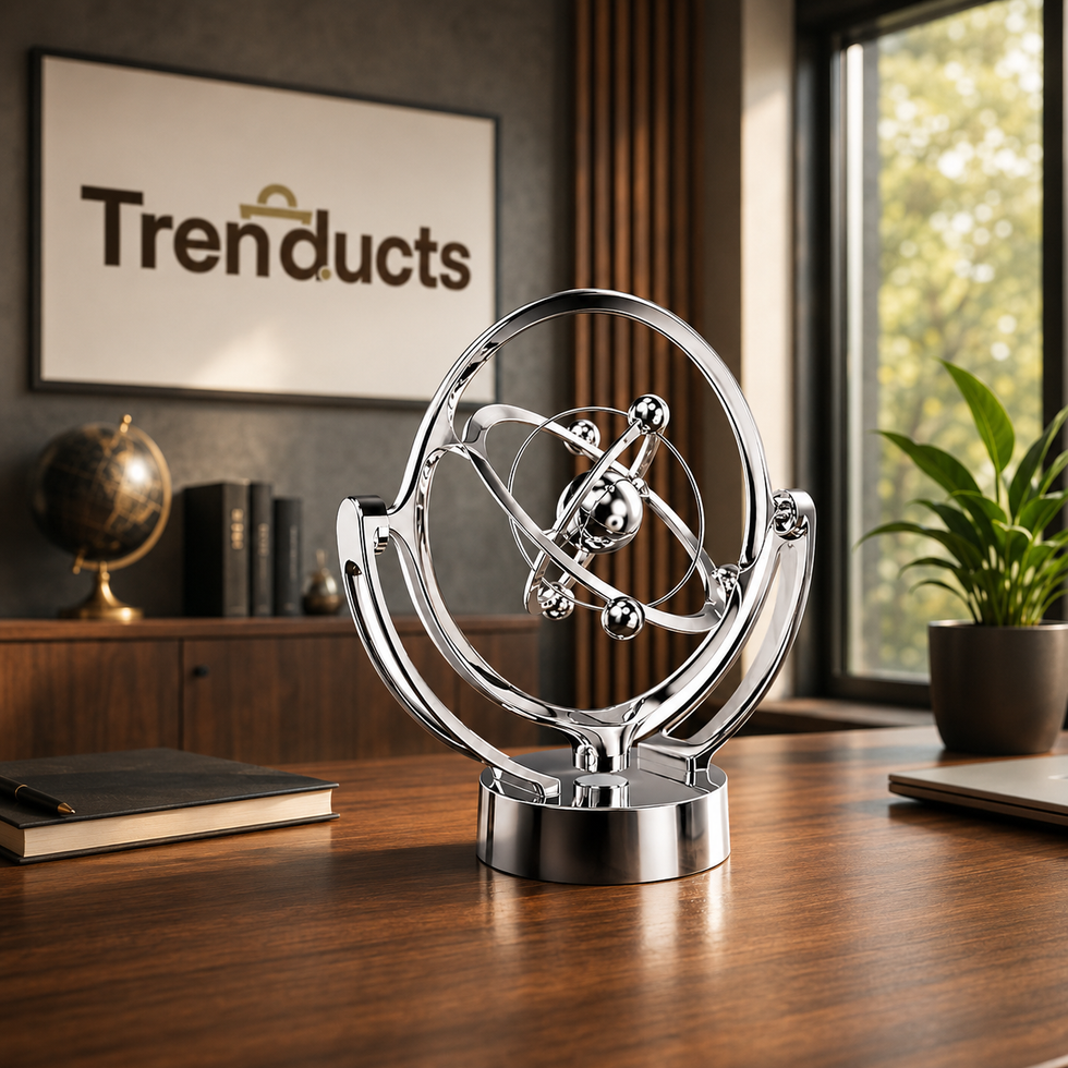 Kinetic Orbital Desk Sculpture – 3 Variants