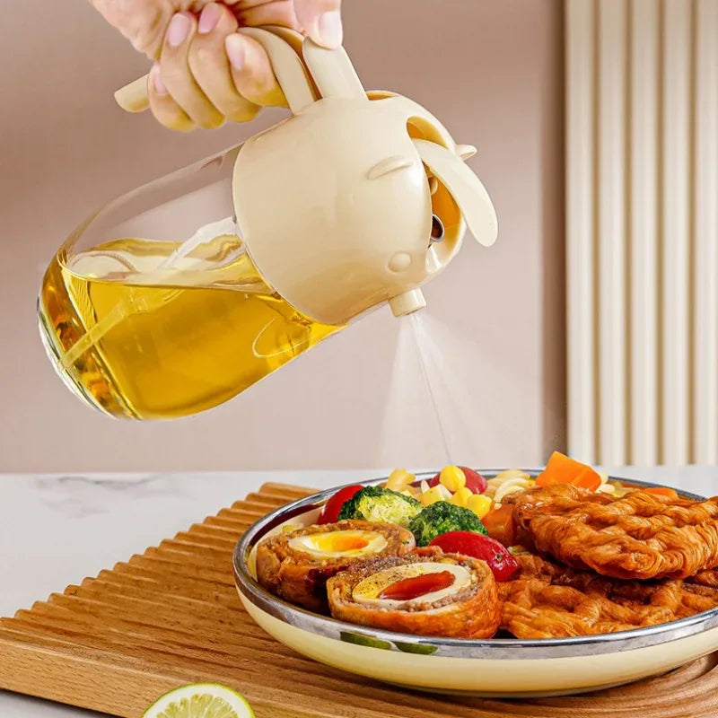 2 in 1 Olive Oil Dispenser with spray & pour - Clarify.pk