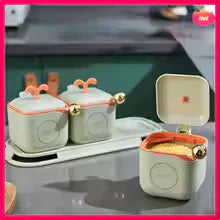 3 Piece Spice Container Set for Kitchen