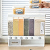 6 in 1 Rice Dispenser with Multi-Compartment Storage - Clarify.pk