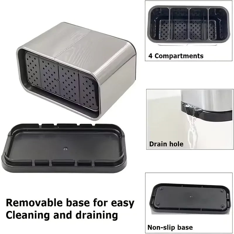 Stainless Steel Kitchen Cutlery Organizer