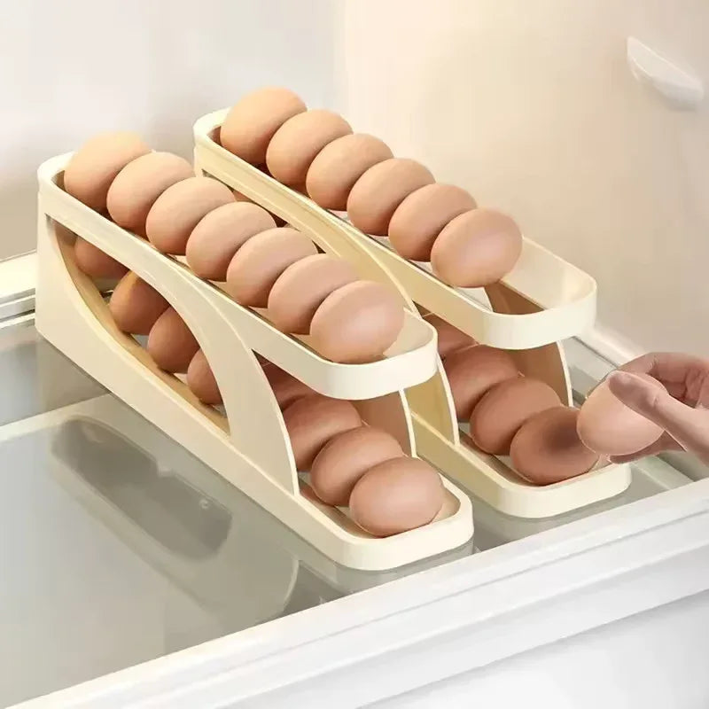 Scrolling Egg Holder Storage box 15-Egg Rack - Clarify.pk